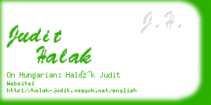 judit halak business card